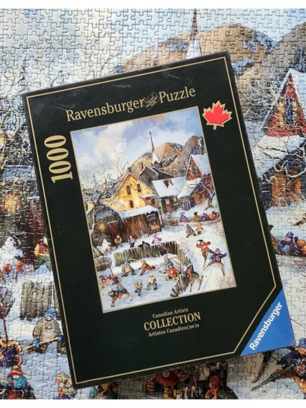 Ravensburger Canadian Artists Collection 1000 Piece Winter Hockey Puzzle
